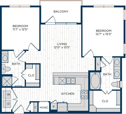 Aura Thirty2 Apartments B3 Floor Plan